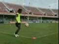 Ronaldinho in training